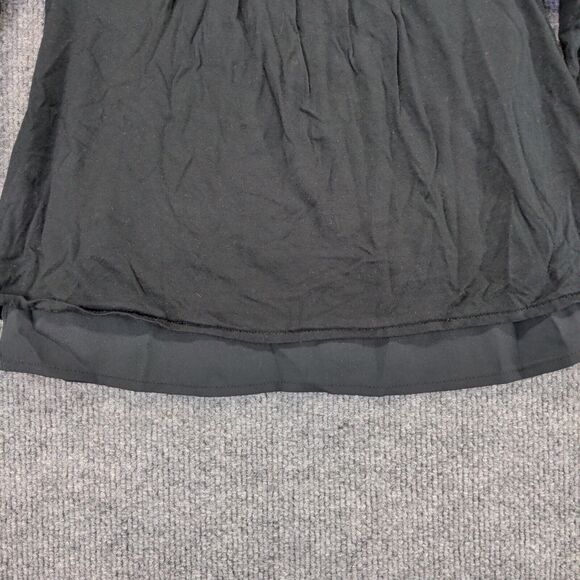 Polo Ralph Lauren Girls Pleated Top Toddler Black 4/4T Long Sleeve Overlay Hem - Picture 4 of 12